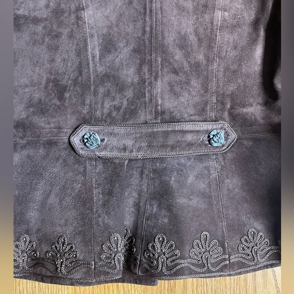 Vintage Scully Suede Leather Brown Fall Blazer Jacket Size 10 - Picture 5 of 8